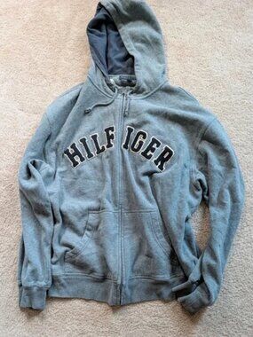 Vintage tommy hilfiger zip up mens large